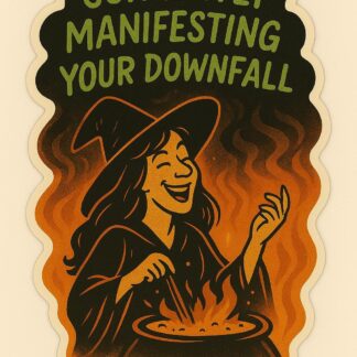 Currently Manifesting Your Downfall – Witchy Sticker