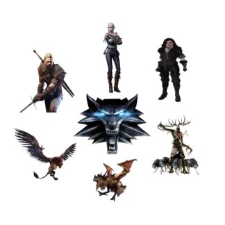 The Witcher Stickers: Geralt, Ciri, Yennefer, and More!