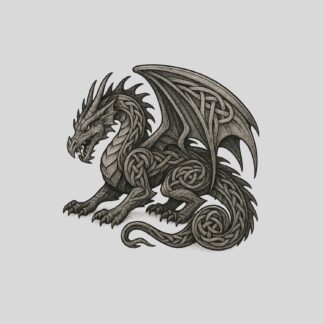 Celtic Knotwork Dragon Decal – Waterproof Vinyl Sticker