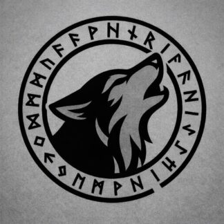 Howling Wolf Rune Decal | Norse Wolf Vinyl Sticker | Viking Symbol Car Decal
