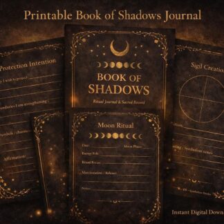 Gothic Grimoire Journal Pages | Witchcraft Ritual Planner (Digital Download)